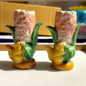 Vintage Mini Hyacinth Vase or toothpick holders
